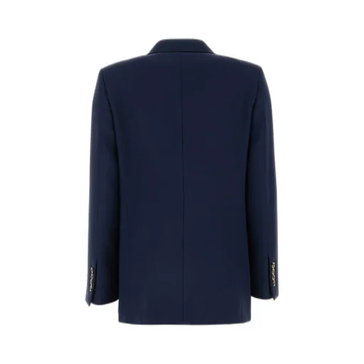 Valentino Double-Breasted Straight Hem Blazer