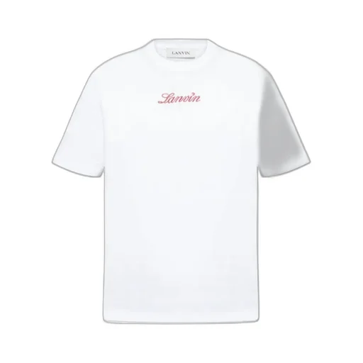 Lanvin Logo Embroidered Crewneck T-Shirt
