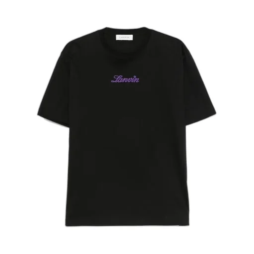 Lanvin Logo Embroidered Crewneck T-Shirt