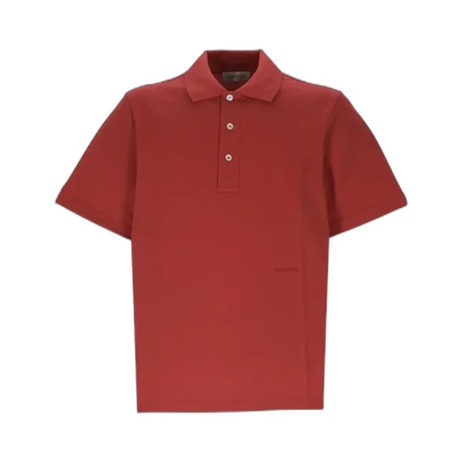Lanvin Logo Embroidered Short Sleeved Polo Shirt