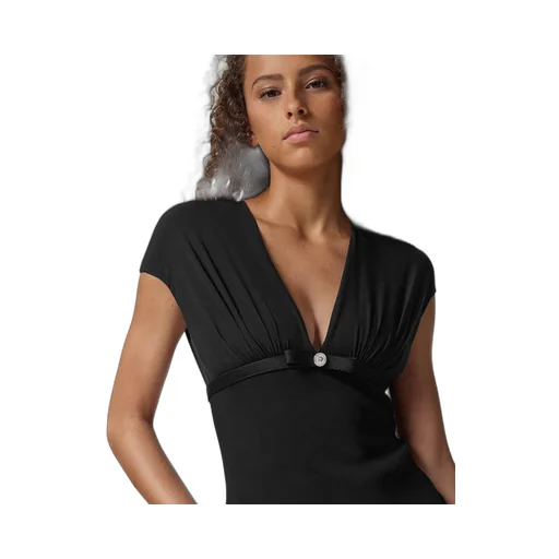 Versace Medusa V-Neck Midi Dress