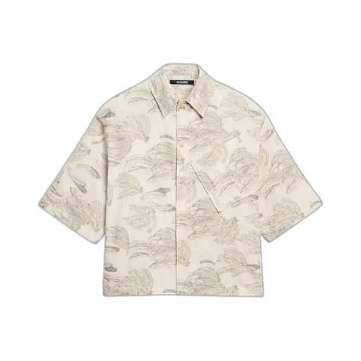 Jacquemus The Aloe Banana Jacquard Boxy Shirt