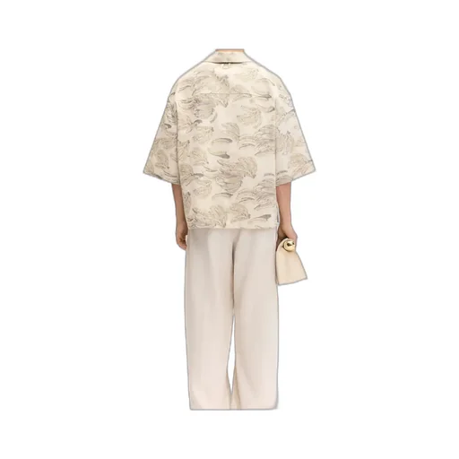 Jacquemus The Aloe Banana Jacquard Boxy Shirt