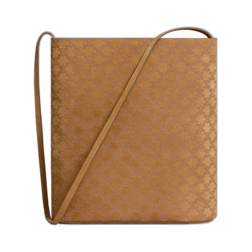 Bucket In Suede Calfskin With Triomphe All Over
