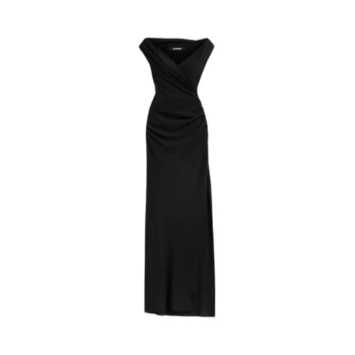 Jacquemus Ruched La Robe Rita Longue Gown