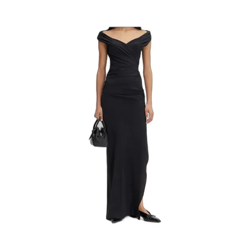 Jacquemus Ruched La Robe Rita Longue Gown