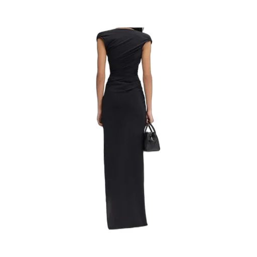 Jacquemus Ruched La Robe Rita Longue Gown