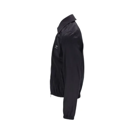 Ami	Paris Logo-Lettering Zip-Up Bomber Jacket