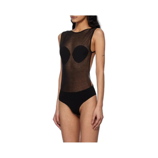 Jacquemus Le Body Platano Sheer Panelled Bodysuit