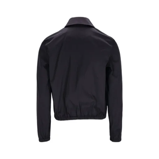 Ami	Paris Logo-Lettering Zip-Up Bomber Jacket