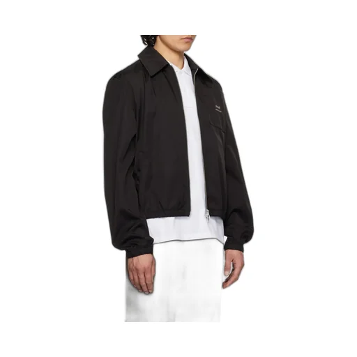Ami	Paris Logo-Lettering Zip-Up Bomber Jacket