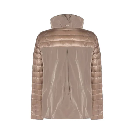 Zippered Quilted Down Jacket