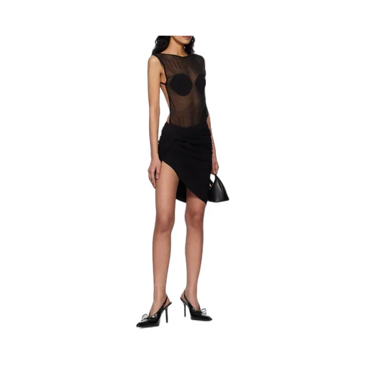 Jacquemus Le Body Platano Sheer Panelled Bodysuit