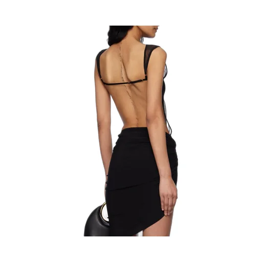 Jacquemus Le Body Platano Sheer Panelled Bodysuit