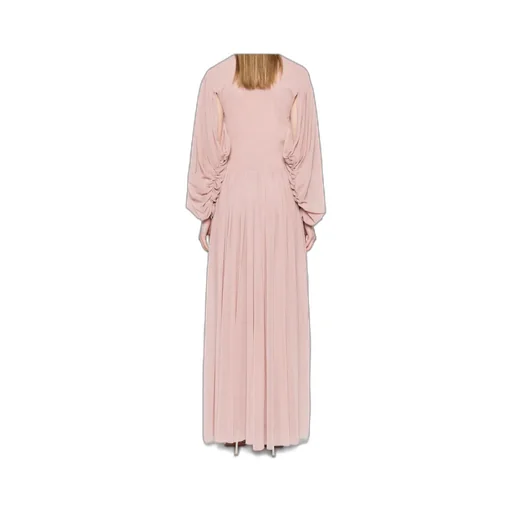 Blush Pink V-Neck Maxi Dress Philosophy Di Lorenzo Serafini