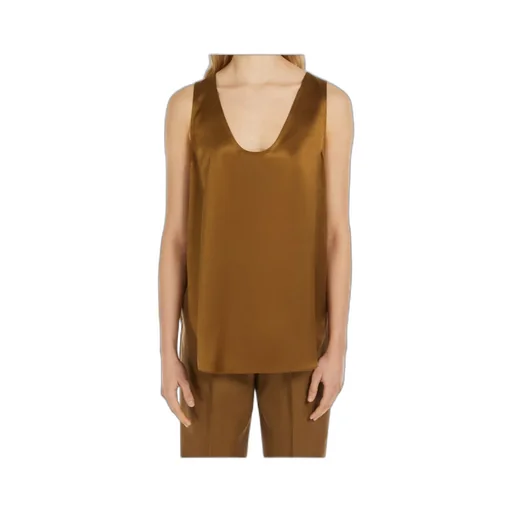 Max Mara Filly V-Neck Sleeveless Top