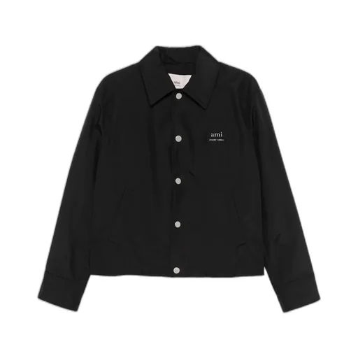 Ami Logo-Lettering Stud Jacket