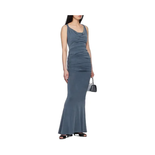 Vivienne Westwood Scoop Neck Ruched Maxi Dress