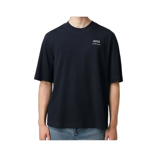 Ami Paris Logo Printed Crewneck T-Shirt