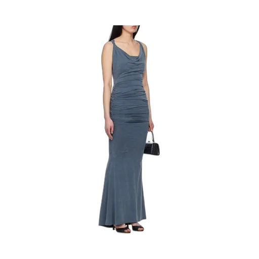 Vivienne Westwood Scoop Neck Ruched Maxi Dress