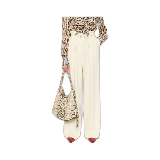 Dries Van Noten Belted Wide-Leg Trousers