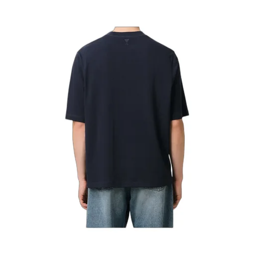 Ami Paris Logo Printed Crewneck T-Shirt