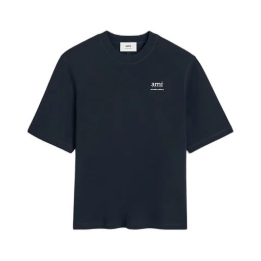Ami Paris Logo Printed Crewneck T-Shirt