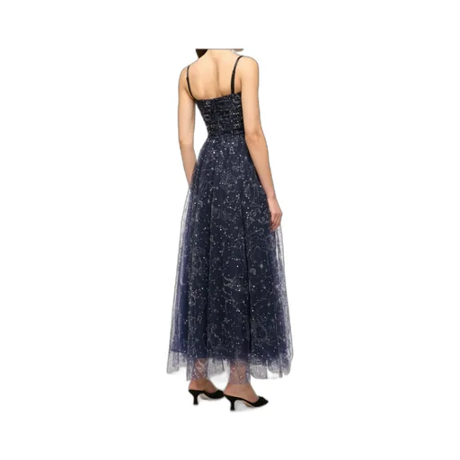 Staud Bettina Sequin Embellished Midi Dress