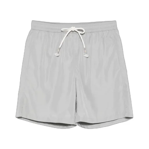 Drawstring-Waist Swim Shorts