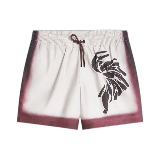 Ombre-Trim Swim Shorts