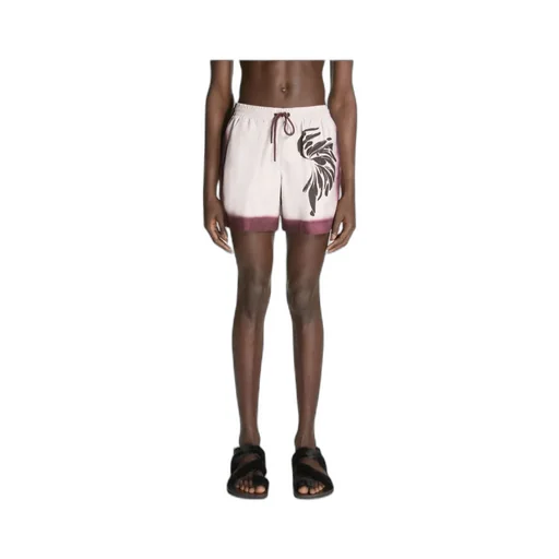 Ombre-Trim Swim Shorts