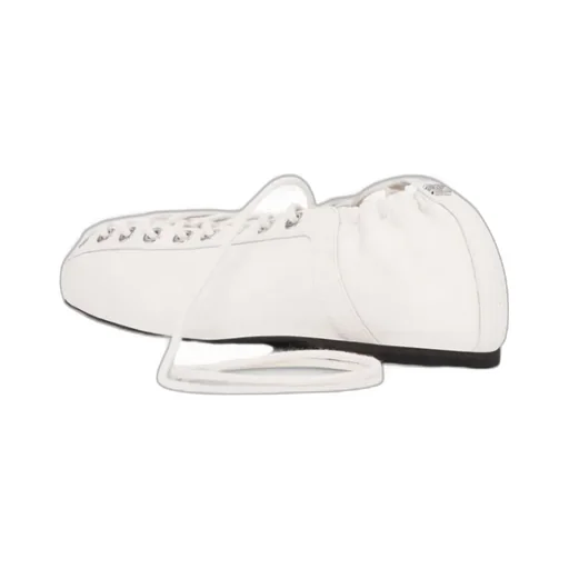 Ganni Lace-Up Ballet Shoes