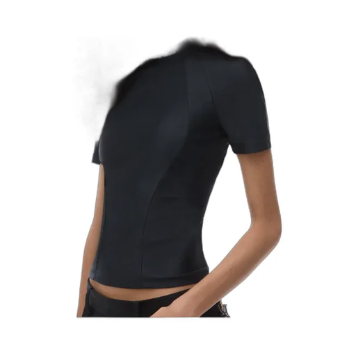 Alexander Wang Logo Detailed Mockneck T-Shirt