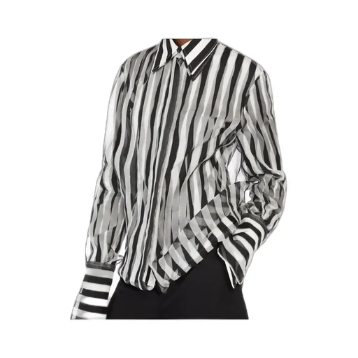 Sportmax Sumero Striped Button-Up Shirt