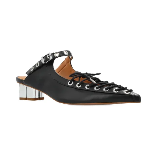 Ganni Eco Leather Heeled Mules