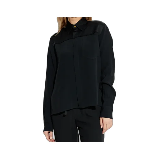 Ami Paris Ami De Coeur Long-Sleeved Plain Shirt