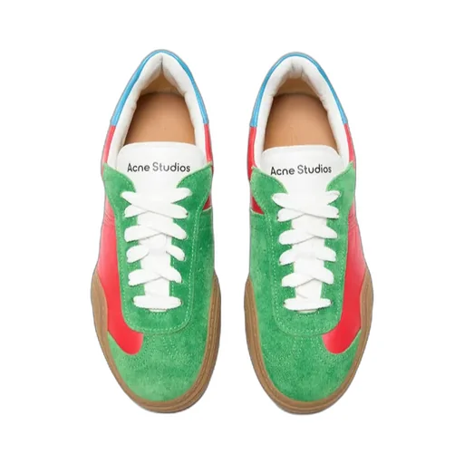 Acne Studios Round Toe Lace-Up Sneakers