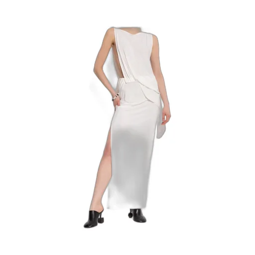 Jacquemus Twist Detailed Long Dress