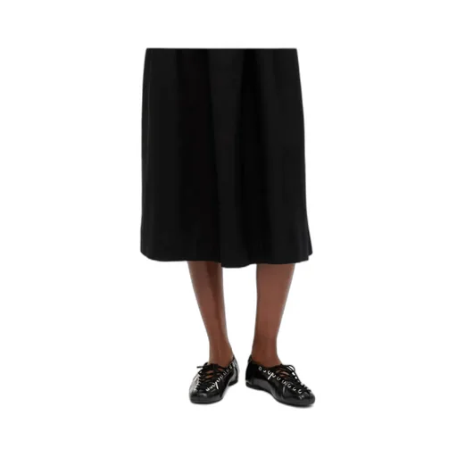 Ganni Square-Toe Lace-Up Balleina Shoes