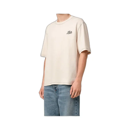 Ami Paris Logo Embroidered Crewneck T-Shirt