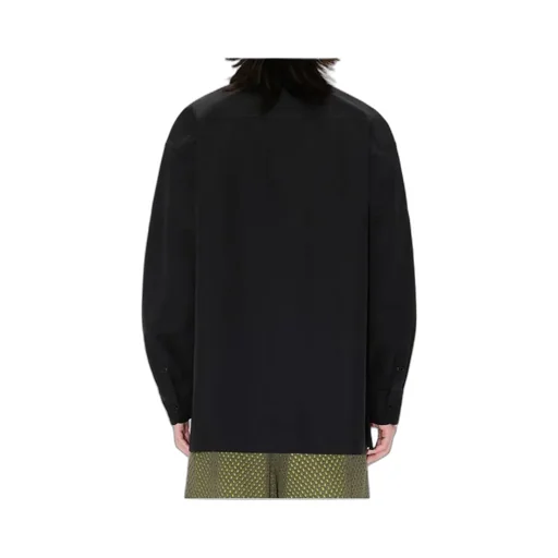 Oversized Shirt In Technical Cotton Boke Flower 2.0