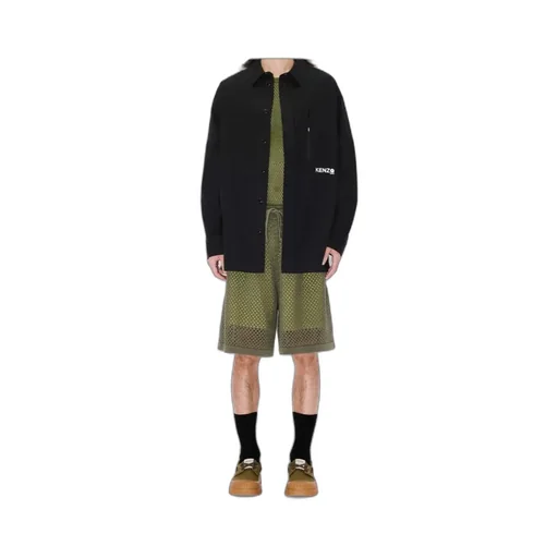 Oversized Shirt In Technical Cotton Boke Flower 2.0