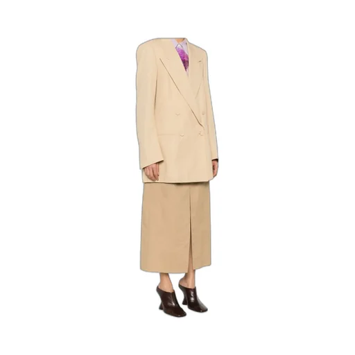 Beige Double-Breasted Blink Blazer Dries Van Noten