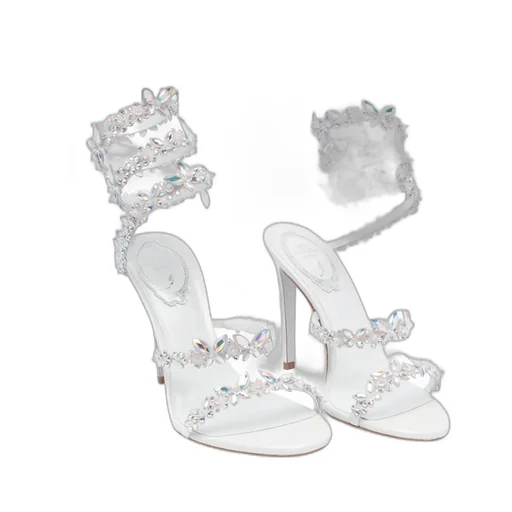 Rene Caovilla Embellished High-Heeled Sandals