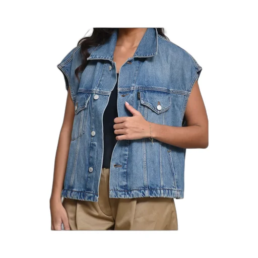 Haikure Classic Button-Down Denim Shirt