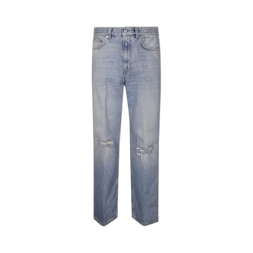 Haikure Distressed Straight Leg Jeans