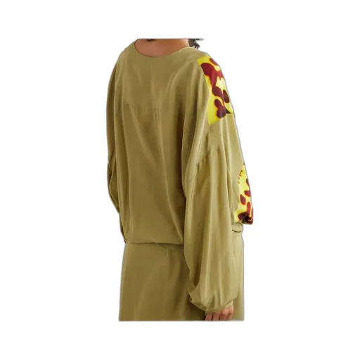 Dries Van Noten Pattern-Printed Draped Top