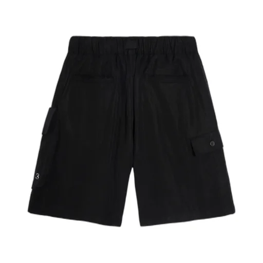 Y-3 Twill Asymmetric Cargo Shorts