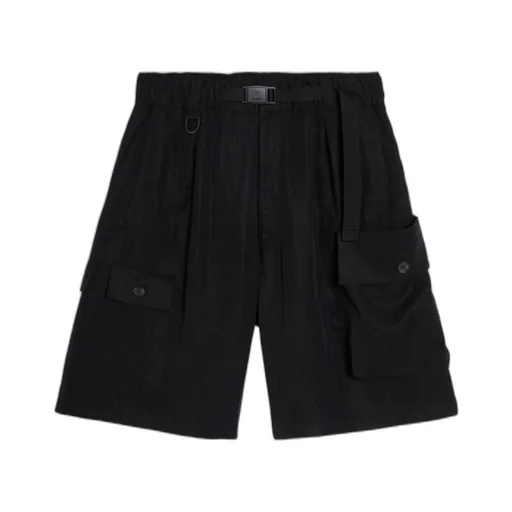 Y-3 Twill Asymmetric Cargo Shorts