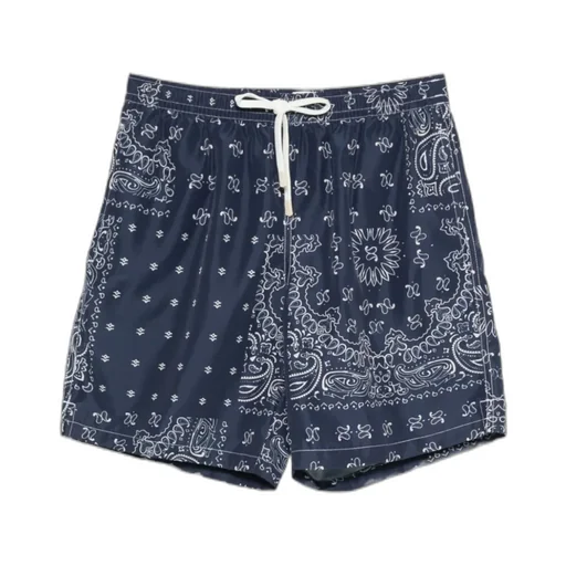 Paisley-Print Swim Shorts